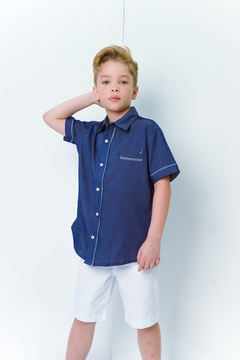 Camisa Social Azul 1262173 Azul Escuro. - comprar online