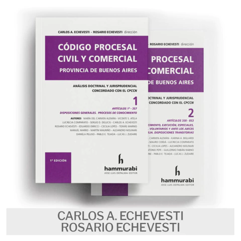 Libro: Código Procesal Civil y Comercial de la Provincia de Buenos Aires (2 Tomos)
