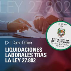 Curso: LIQUIDACIONES LABORALES TRAS LA LEY 27.802. - comprar online