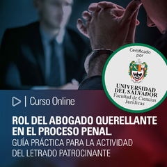 Curso Online: Rol del abogado querellante en el proceso penal.