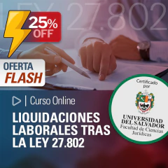 Curso: LIQUIDACIONES LABORALES TRAS LA LEY 27.802.