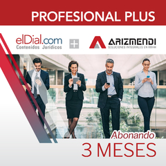 Suscripción al plan PROFESIONAL PLUS ARIZMENDI (3 meses)