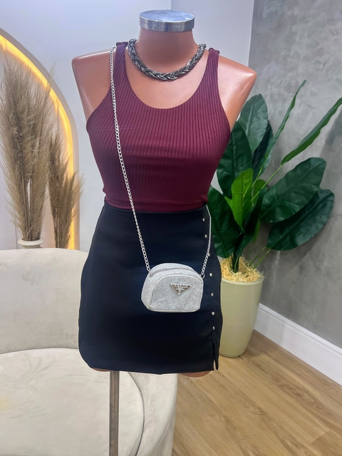 CONJUNTO BODY E SAIA COM APLICACAO