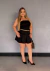 Conjunto Cropped e Short Saia com pregas e Lapela
