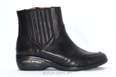 Botas Botinetas Cuero Negro Urbanas Quica Arroyos