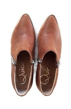 Botas Texanas Cuero Marrón Taco Madera Quica Argentum - tienda online