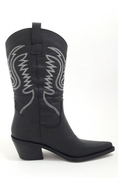 Botas Texanas Mujer Cuero Bordadas Quica Cardales en internet