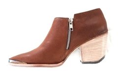 Imagen de Botas Texanas Cuero Marrón Taco Madera Quica Argentum