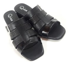Zuecos Sandalias Mules Divinas Taco Suspendido Quica Palmas