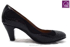 Imagen de Zapatos Stilleto Mujer Vestir Taco Gamuza Ondas Quica Loreto