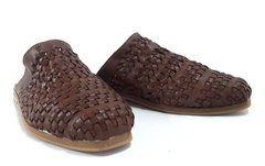 Mules Mujer Trend Chatas Flats Tejidas Cuero Quica Catamarca - Quica
