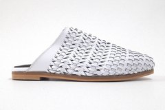 Mules Mujer Trend Chatas Flats Tejidas Cuero Quica Catamarca - tienda online
