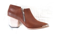 Botas Texanas Cuero Marrón Taco Madera Quica Argentum