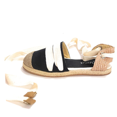 Imagen de Espadrilles Alpargatas Sandalias Planas Zapatillas Gabardina Yute Quica Malvina