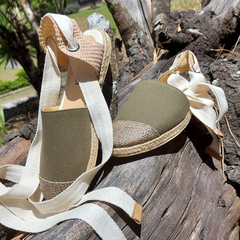 Espadrilles Alpargatas Sandalias Planas Zapatillas Gabardina Yute Quica Malvina - comprar online