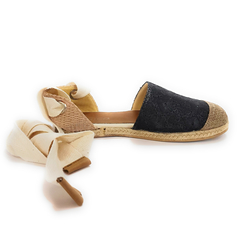 Imagen de Espadrilles Alpargatas Sandalias Planas Zapatillas Gabardina Yute Quica Malvina