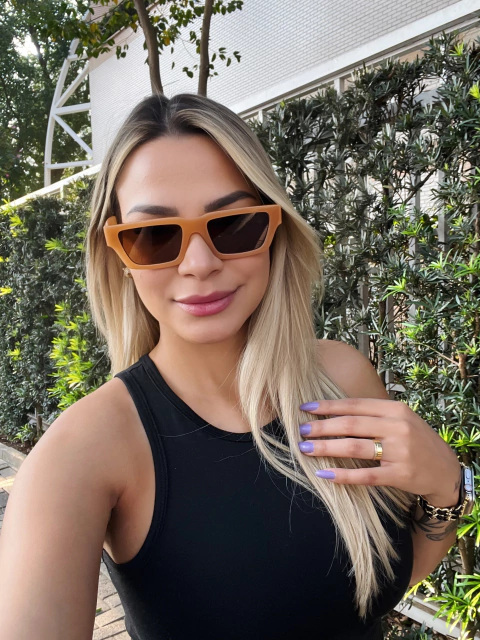 Óculos de Sol Eva Laranja