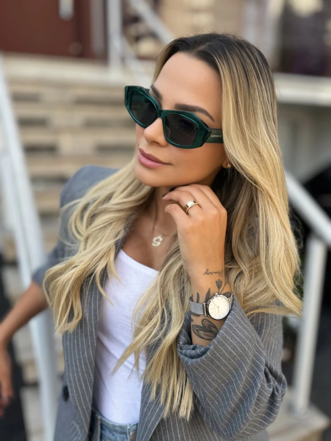 Óculos de Sol Lais Verde Esmeralda