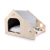 Casita para Gatos AFP Classic Comfort - Madera con Rascador y Comederos