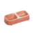 Comedero doble rectangular c/brillantina 27x14 ¡colores varios!