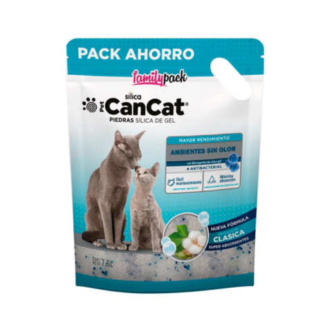 Piedras Sanitarias de Sílica Gel CanCat 7.6L Family Pack