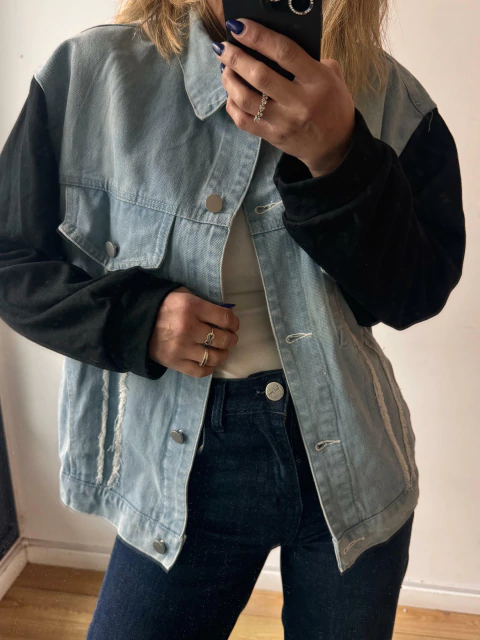 Campera Premium "Country" - Jean con Mangas y Capucha Jersey - comprar online