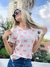 Remera Importada Engomada "Corazones Salmon" - comprar online