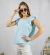 Musculosa Bambula de Crep Nudo Espalda - FRESKA Urbana Mayorista 