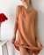 Vestido "Flopy" - Fibrana con Volado Liso - comprar online