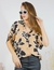 Camisola "Michelle" - Fibrana Con Botones Estampada Flores - comprar online