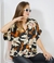 Camisola "Michelle" - Fibrana Con Botones Estampada Flores - FRESKA Urbana Mayorista 