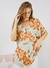 Camisola "Michelle" - Fibrana Con Botones Estampada Flores - tienda online