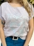 Remera Importada Lino Estampada Corazón "Tropical " en internet