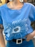 Remera Importada Lino con Tachas Estampada Margarita