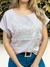 Remera Importada Lino Estampada Corazón "Tropical " en internet