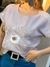 Remera Importada Lino con Tachas Estampada Margarita - comprar online