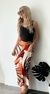 Palazzo Fibrana Estampado Plumas - tienda online