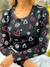 Remera M/Larga Importada Engomada Corazones y Espirales - comprar online
