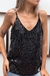 Musculosa Premium "Doha" - Gasa con Lentejuelas y Canutillos - comprar online