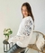 Buzo Premium "Niza" - Algodón Lentejuelas Florcitas Mangas - comprar online