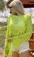 Top Premium Crochet Manga Larga con Flecos - comprar online