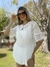 Camisola Premium Lino Manga Bordada