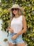 Musculosa Engomada Estampada Florcitas Blancas - FRESKA Urbana Mayorista 