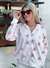 Campera Engomada Estrellas Rosas