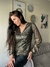 Imagen de Blusa "Beverly" : Manga Larga Lentejuelas con Recorte