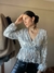 Imagen de Blusa "Monaco" : Lentejuelas Cruzada Manga Larga