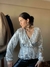 Blusa "Monaco" : Lentejuelas Cruzada Manga Larga en internet