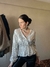 Blusa "Monaco" : Lentejuelas Cruzada Manga Larga - comprar online