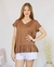 Remeron "Lucy" - Algodón Cuello V con Volado - comprar online