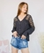 Camisa "Lady Di" - Cuello V Mangas Caladas en internet